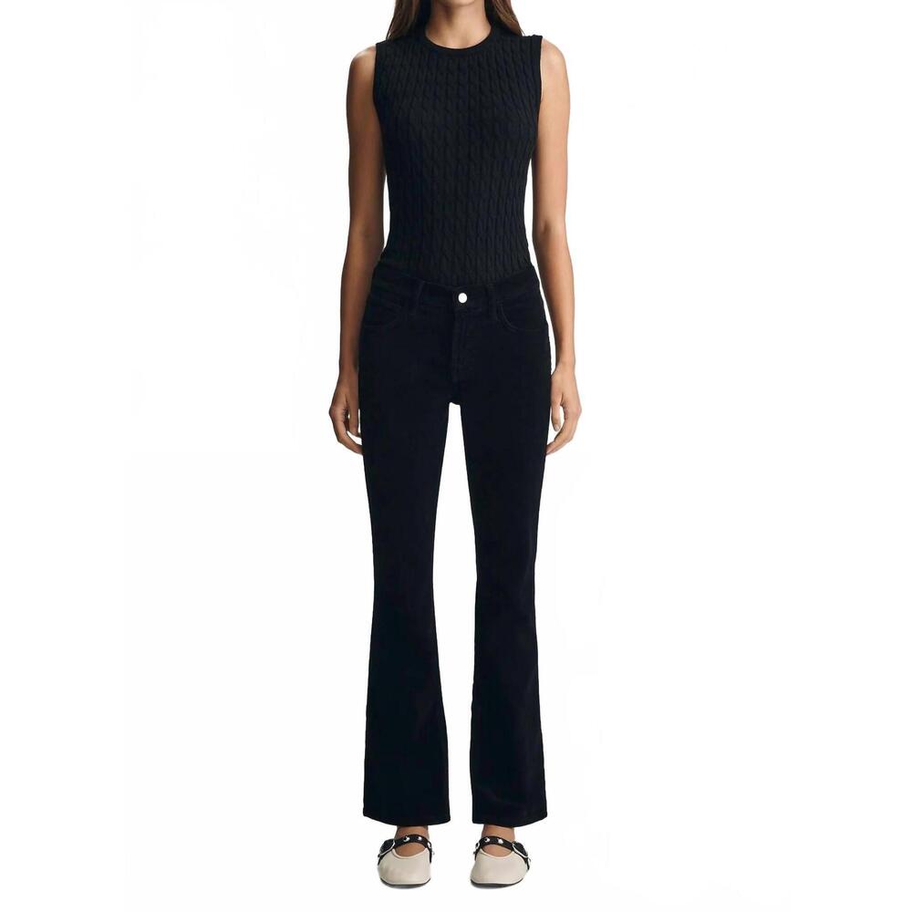 NEW MAVI molly bootcut pants in black cord